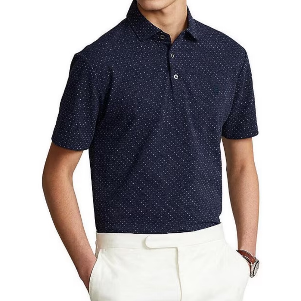 BLUE custom slim fit ralph lauren polo